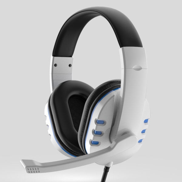 Gaming Headset for PS4 PS5 PC Xbox One, PS4 Headset med Mikrofon Surround Bass Ljud Hörlurar Brusreducering