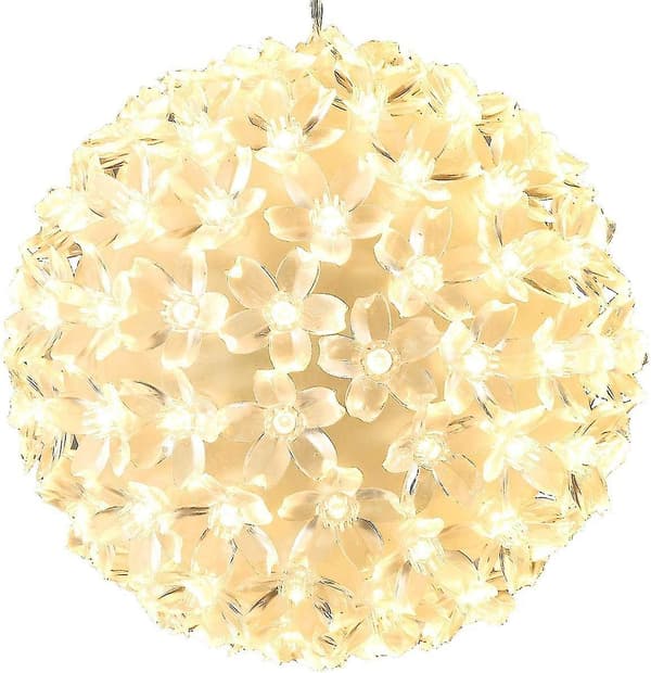 100 Varmhvite LED Julelyskuler - 15cm Dekorasjoner[JUN]