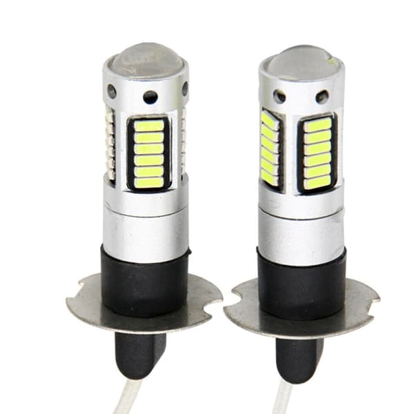 2-pak H3 LED-pærer 4014 Chip 30-SMD[JUN] white