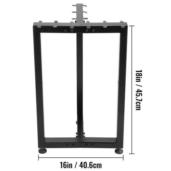 VEVOR Kompatibelt T-Format Skrivbordsstöd 41x46cm - 2-pack Stålben[JUN]