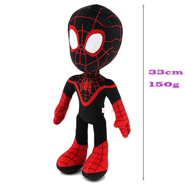 Marvel Spidey ja hänen uskomattomat ystävänsä Pehmolelu Piirretty nukke lapsille Syntymäpäivälahja Black