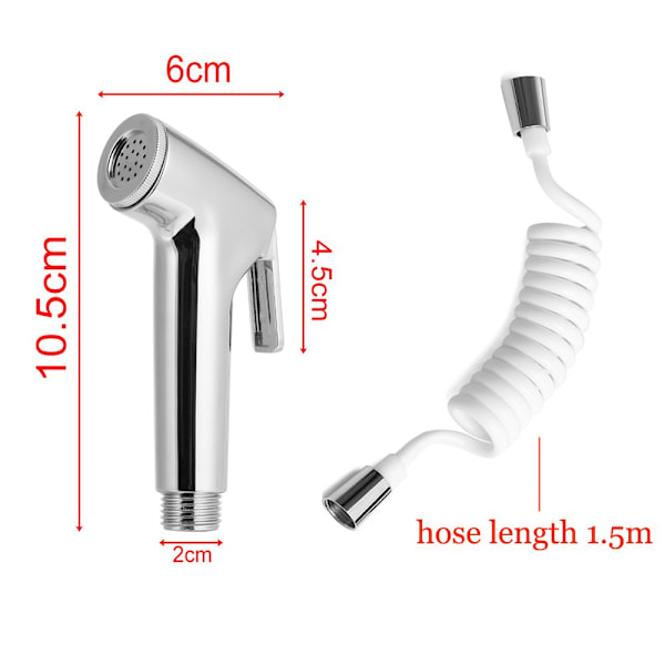 Sprutdysesæt til Toilet Bidét Telefonbruser Shower Head
