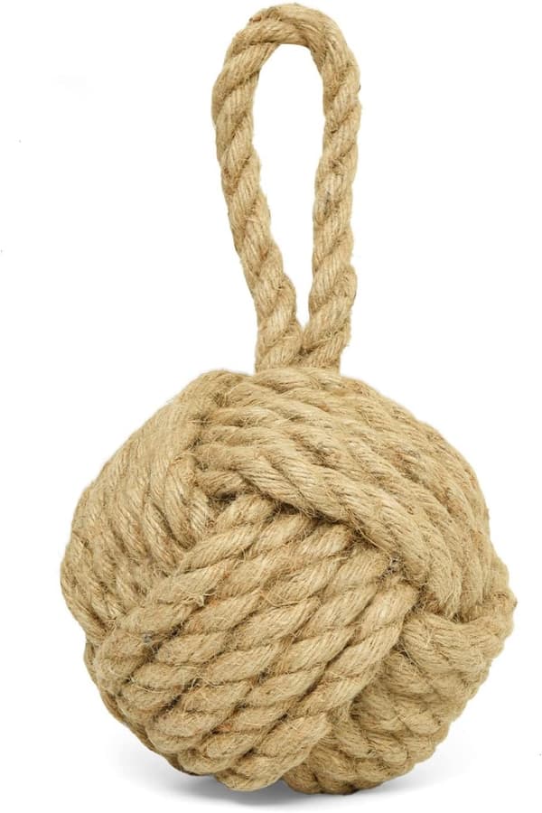 Dekorativ dörrstopp repknut nautisk dörrstopp dörrstopp utomhus viktad dörrstopp för dörr [JUN]