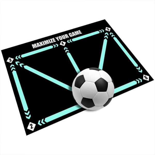 Fotballtreningsmatte Fotsteg Treningsfilt Gummi