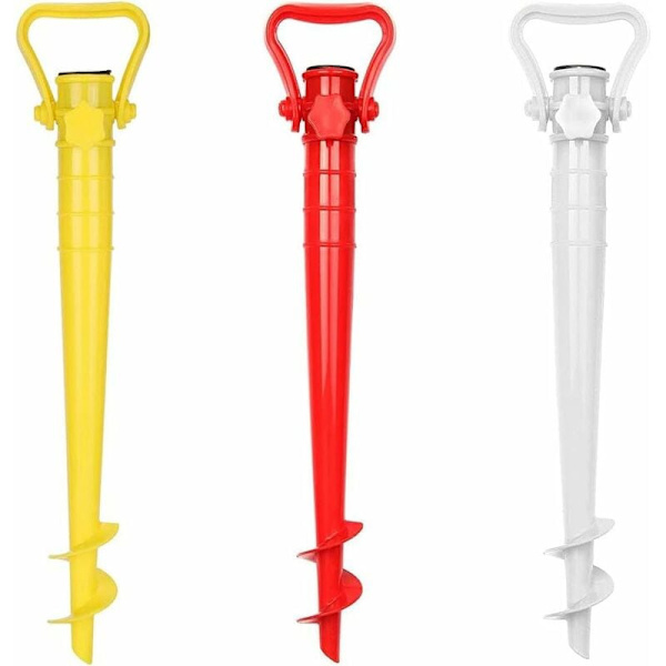 3 Strandparasolfødder, Sandanker til Haveparasoller, Pavillon, Flag, Fuglefoderautomater[JUN]