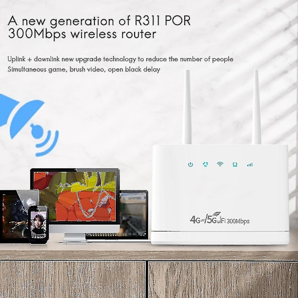 R311pro trådlös router - 4gWifi, 300mbps, SIM-kort, EU-kontakt