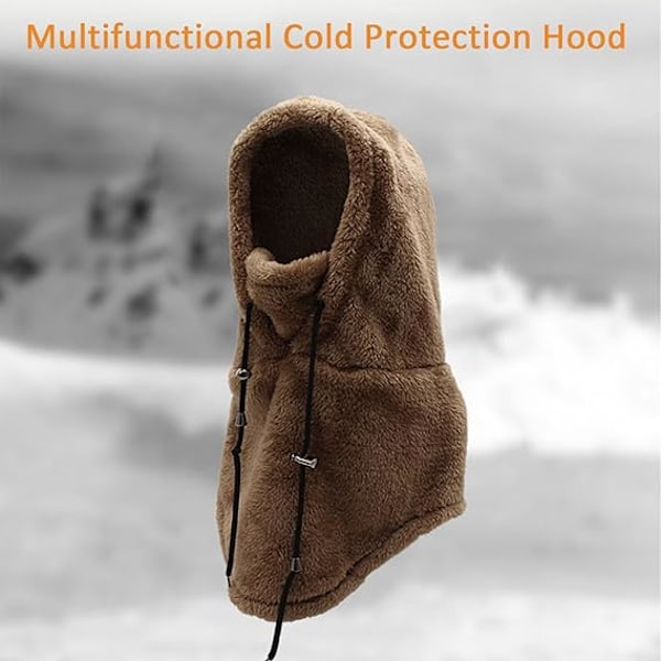 Sherpa-huva skidmask, fleecebalaklava vindtät vintermask