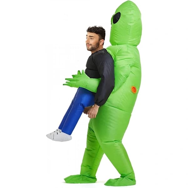 Oppustelig Alien Kostume til Voksne, One Size Passer de Fleste 150-190cm til Halloween[JUN]