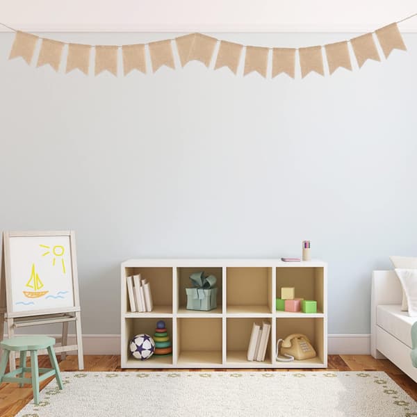4,5 m Jute Vimpelbanner med Jute Bunting for Rustikk Dekor [JUN]