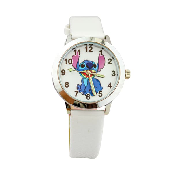 Lilo & Stitch Barnklocka med tecknad rem[JUN] White