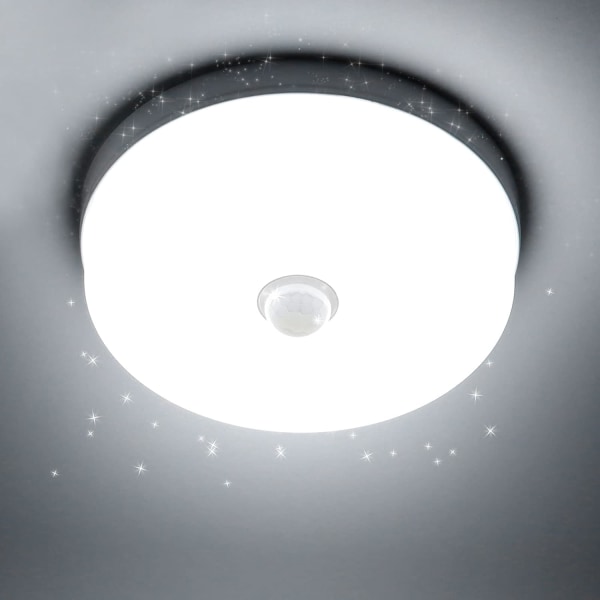 LED-taklampa med rörelsesensor 18W, Modern Cool White