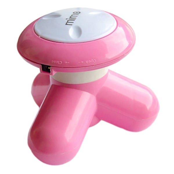 Mini Handhållen Massageapparat Bärbar Helkroppsvibrerande Massageapparat för Avkoppling Pink