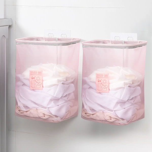 Piece Collapsible Dirty Laundry Hamper, Wall Mounted Laundry