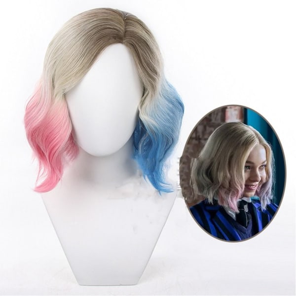 Cosplay Enid Sinclair Peruk Syntetisk Korthårsperuk A