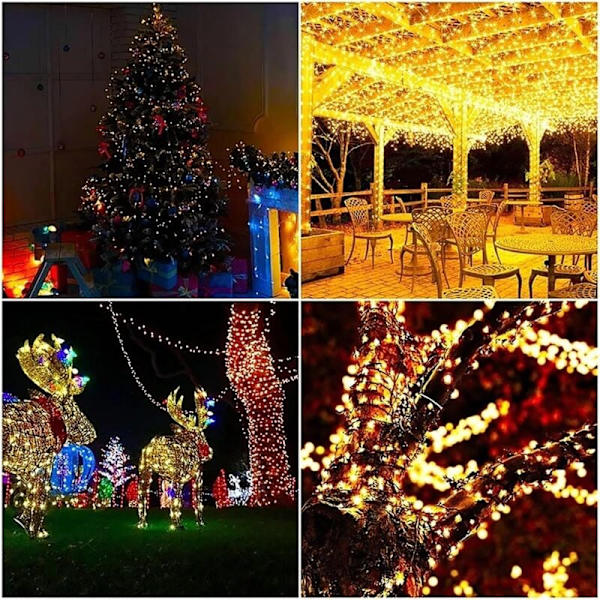 100m 1000 LED Ljusslinga Vattentät Utomhus Inomhus Julgransdekorationer[JUN]