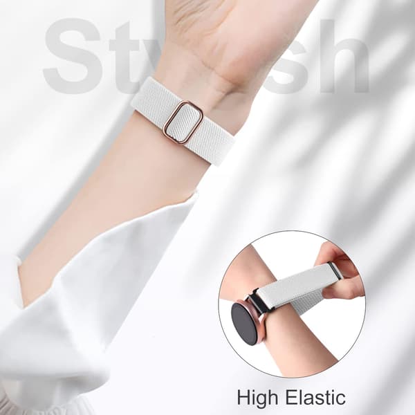 Elastiske bånd kompatible med Galaxy Watch 7/6/5/4/Active & Watch Classic[JUN]