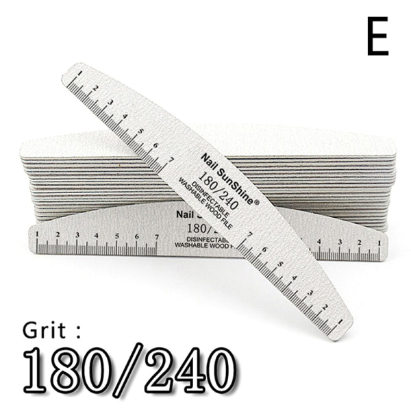 10 st Multi Grit trä nagelfilar tjockt trä sandpapper E:180/240