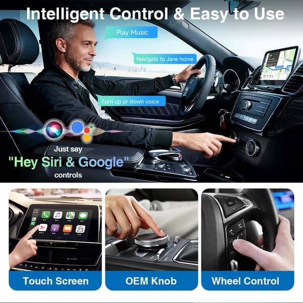 Trådløs CarPlay- og Android Auto-adapter, USB-dongle Plug and Play[JUN]