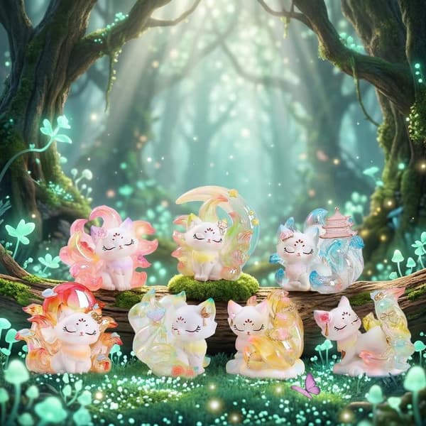 e Nine-Tailed Fairy Fox Mystery Box Blind Boxes Samlerlegetøj 1 Box Random