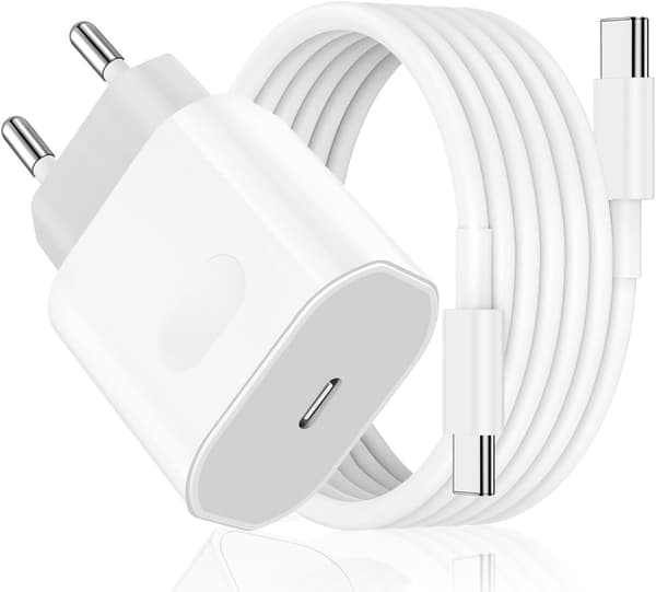 30W USB C Hurtigoplader til iPhone 16/15 & iPad, 2M Kabel[JUN]