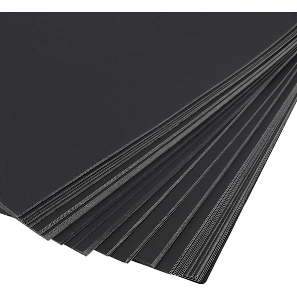 100 ark A4 230gsm svart kartong, 21*29,7 cm tjockt konstpapper för scrapbooking