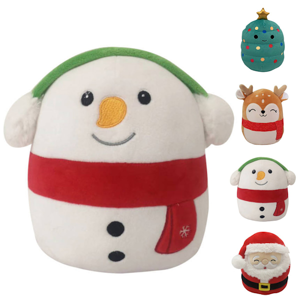 Juleplysjputen Plysjdyr Gave til Barn Bursdager Dekorasjoner Christmas Snowman