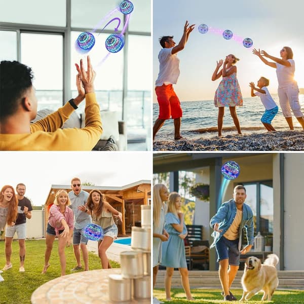 LED Hover Ball Drone Leke med Fargerike Lys, Barnebursdagsgave[JUN]