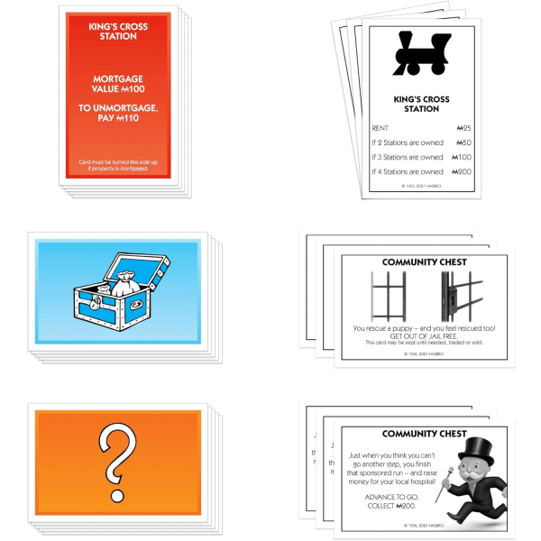 Monopoly brætspil til 2-6 spillere, 8 år og opefter [JUN]