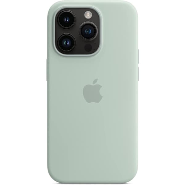 Vihreä silikonikuori MagSafella iPhone 14 Prolle[JUN] iPhone14 green