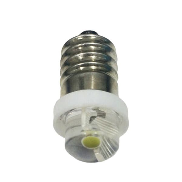 0,5 W E10 LED-lamppu taskulampulle 3V 4,5V 6V viileä valkoinen 3V