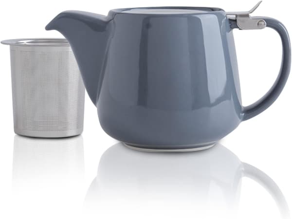550 ml keramisk tekande med aftagelig infuser til blomstrende te [JUN] Grey