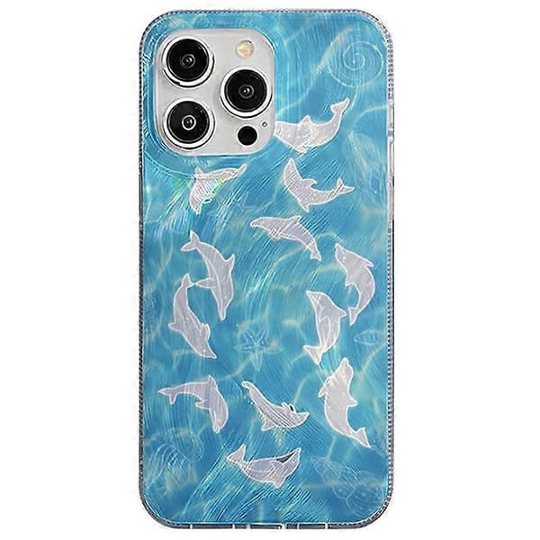 iPhone 15 Pro Max Skal med Delfin Design - TPU+PC Mobilskal [JUN]