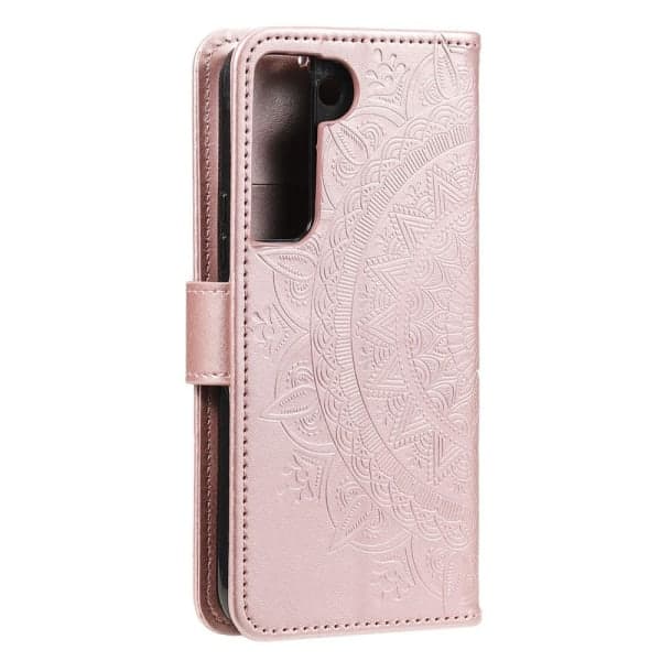 Samsung S22 Mandala Wallet Phone Case - Rose[JUN] Rosa guld