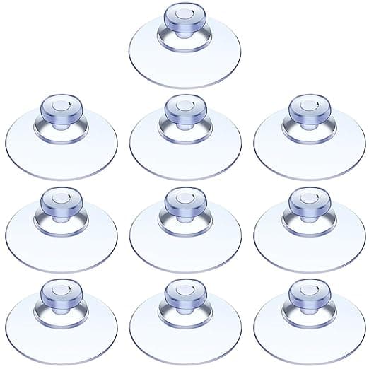 10-pack minisugkoppar för glasbord, släta ytor, transparenta