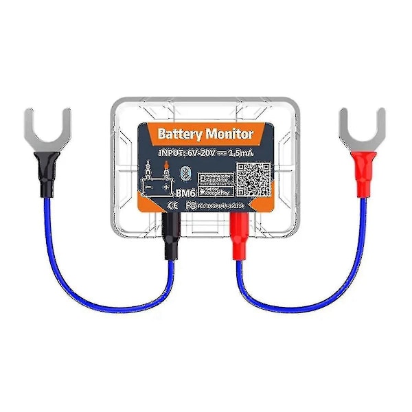 Trådlös Bluetooth 12V Batterimonitor BM6 med Bilbatterihälsokontroll App Övervakning Batteritestare