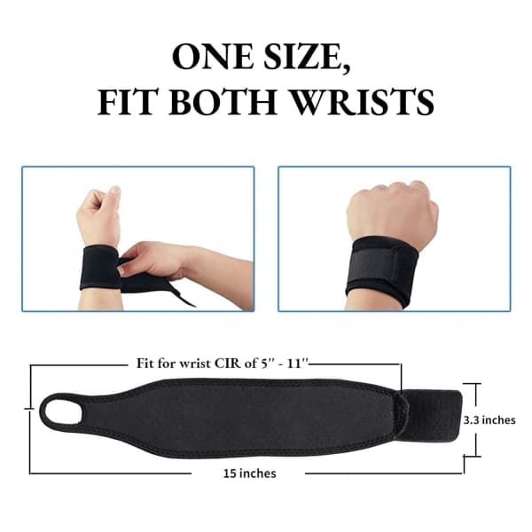 Justerbart sportarmband & stöd - 2-pack