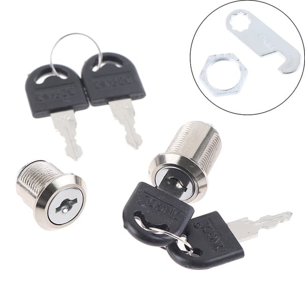 Cylinderlås för dörrskåp brevlåda hänglås 3(30mm Differ key)
