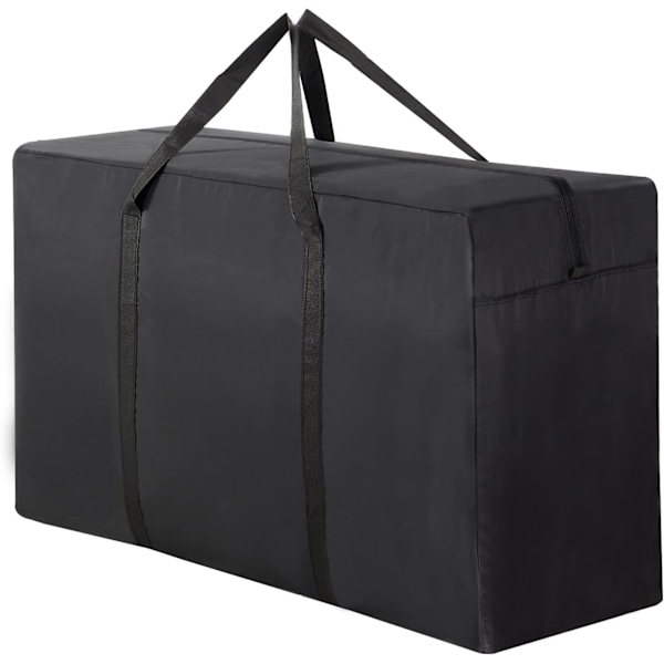 190L kestävä musta ylimääräinen säilytysmuuttokassi Black 40L