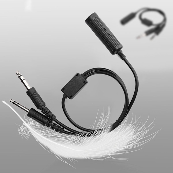 Helikopter til Generell Luftfart Headset Adapterkabel - David Clark AVCOMM, U 174 0.1