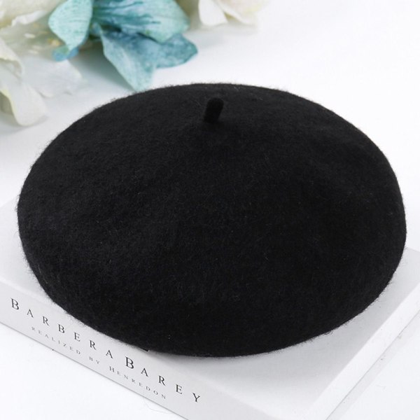 Baskerhatte af cap Baskerhat SVART black