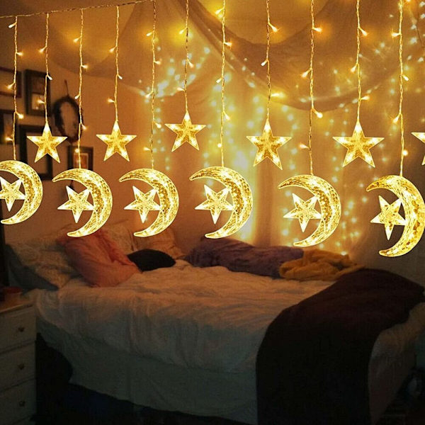 Eid Ramadan LED-verhovalot Fairy Lights EU-pistoke multicolor