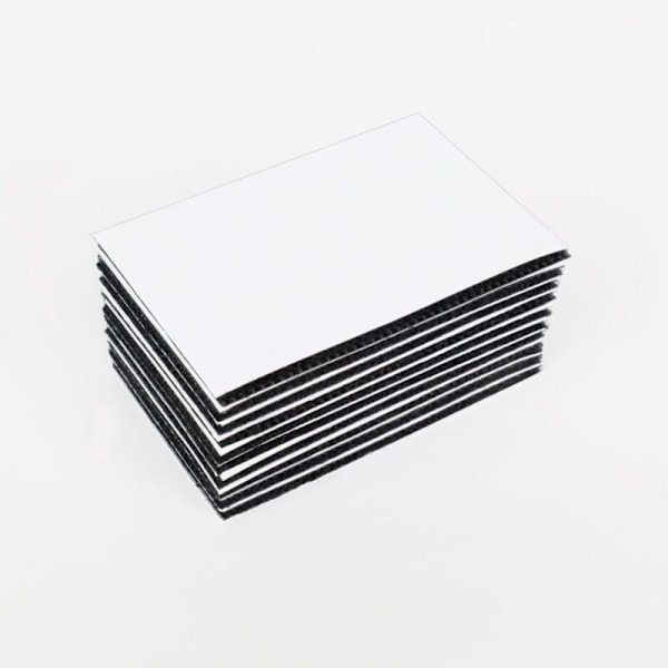 Kaksipuolinen tarra, 12 paria Velcro mustaa itseliimautuvaa nylonteippiä erittäin vahva suorakulmio 6 × 4cm[ch]
