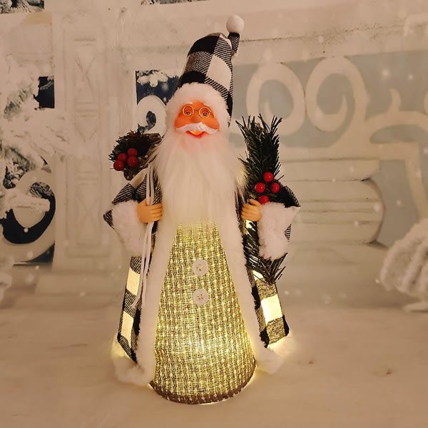 Universal Santa Claus Electric Music Lights Santa Claus Orna