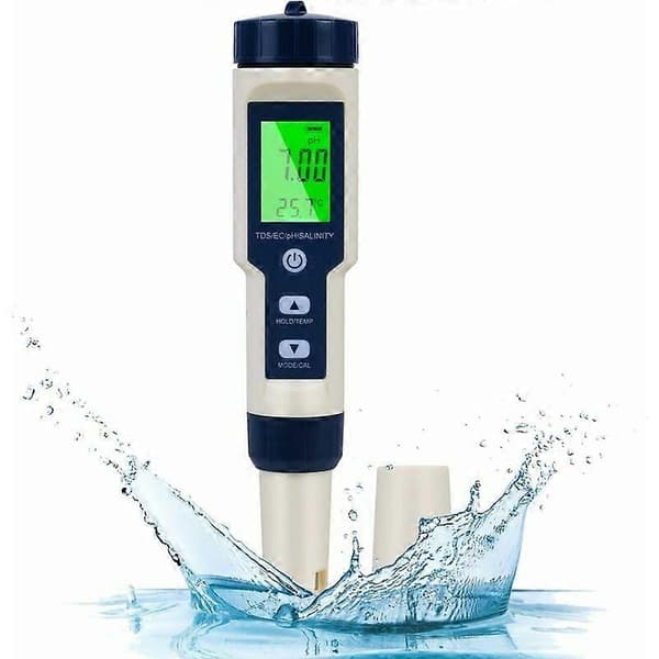 Salt Meter and pH Meter for Pool, Hofun Digital Salinity Tester and pH Meter for Saltwater Pool