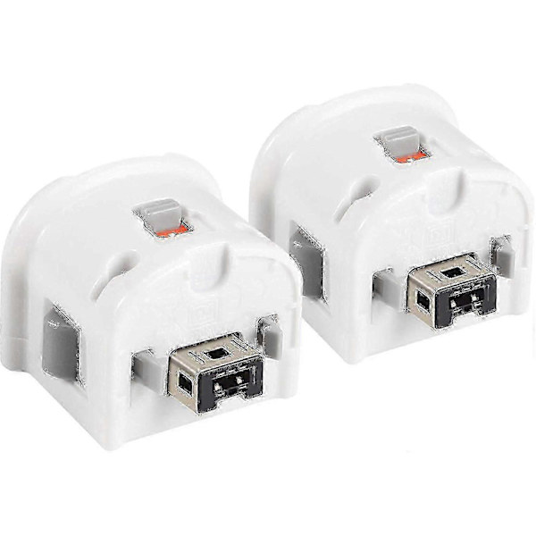 2 Motion Plus Adapter Sensor for Wii Remote, Motion Plus Adaptor Accelerator Replacement for Wii Motion Plus Adapter[JUN] White
