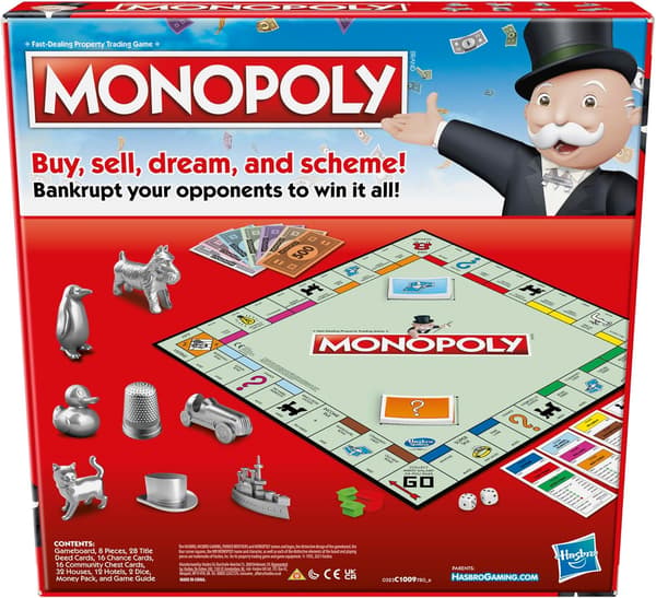 Monopoly-lautapeli perheille, 2–6 pelaajaa, 8+ vuotta [JUN]