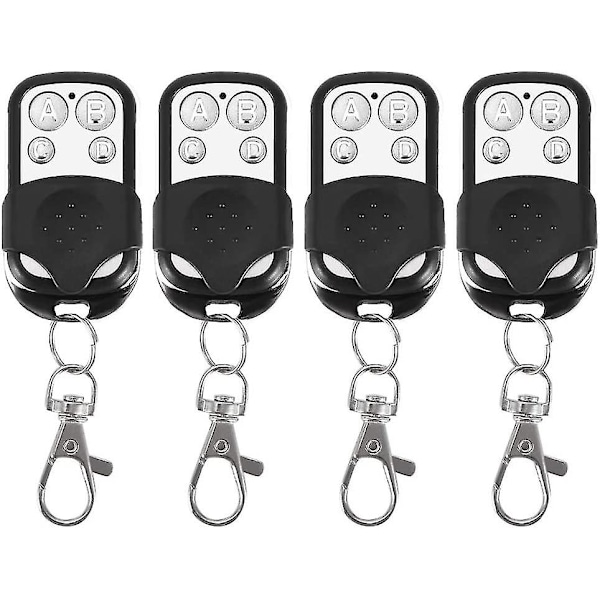 Universal Garageport Klon Fjärrkontroll, 4-pack 433.92MHz Klon Trådlös Fjärrkontroll Nyckel för Bil Garageport