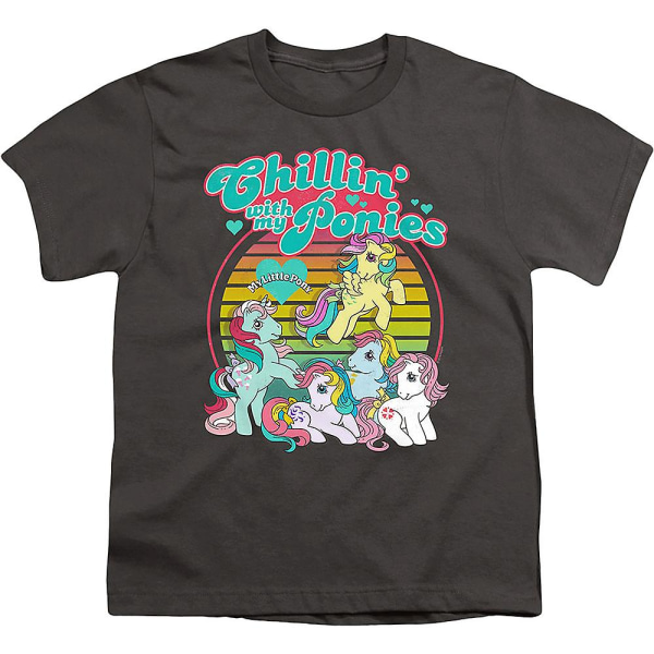 Ungdom Chillin' Med Mina Ponnyer My Little Pony T-shirt M