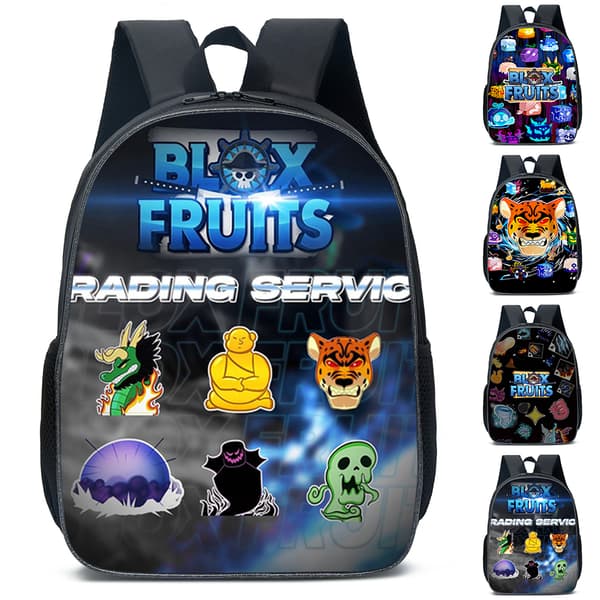 Blox Fruits Ryggsäck för Barn Skolväskor & Studentmaterial[JUN] 30*15*40cm A