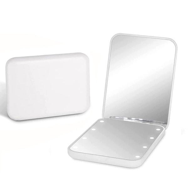 Förstoring LED Compact Travel Makeup Mirror